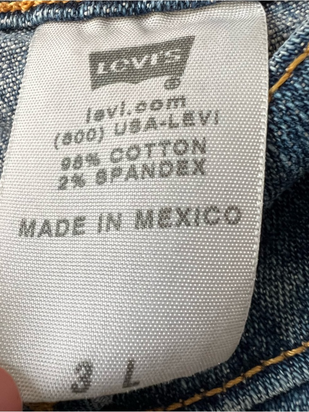 Vintage Y2K Levi’s Slouch Straight Jeans Low Rise Medium Wash Denim Size 3 - Picture 4 of 7